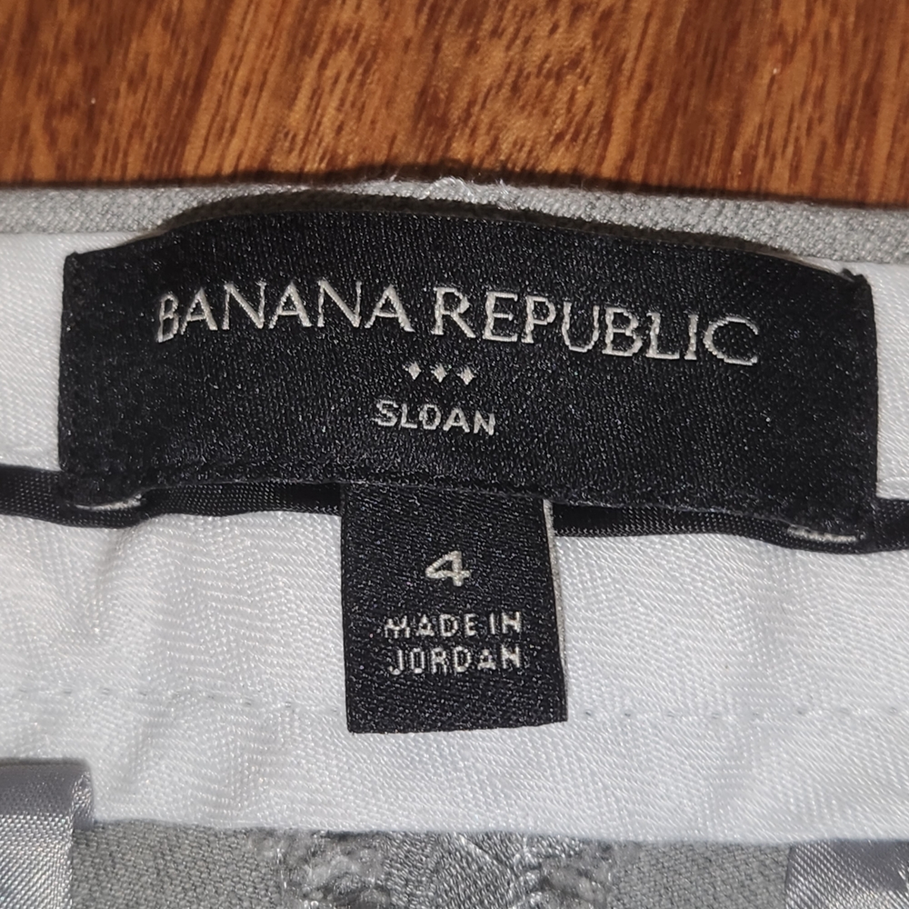 Banana Republic Women's Gray Trousers Sz 4 - Picture 5 of 14